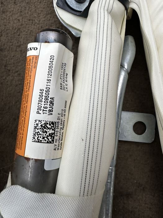 VOLVO V60 S60 kpl KURTYNA airbag poduszka sufit PRAWA LEWA okazja