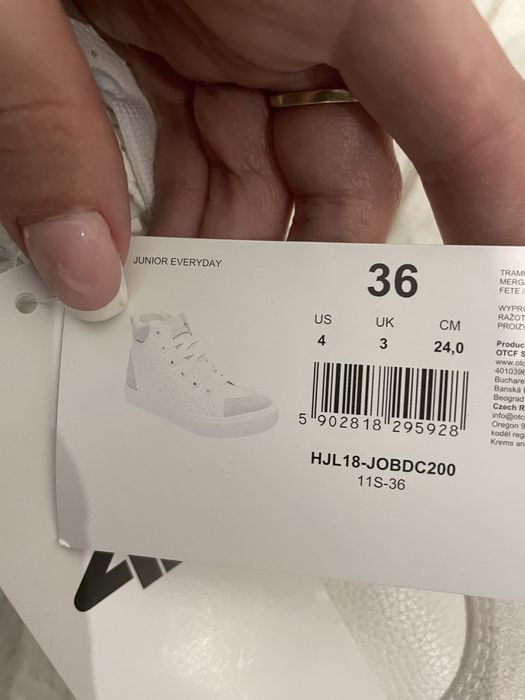 Sneakersy białe szare 4f 36