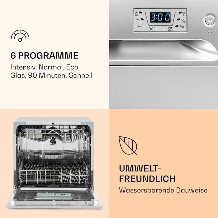 Посудомийна машина посудомийка посудомойка Klarstein Amazonia 8