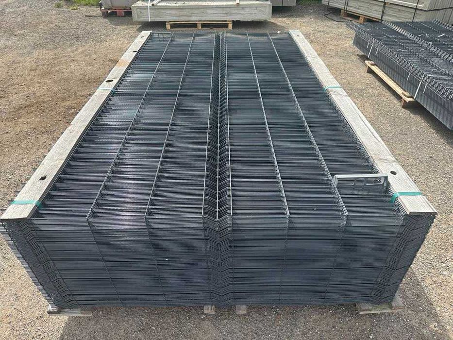 Panel ogrodzeniowy ocynkowany malowany proszkowo CZARNY/GRAFIT fi 4