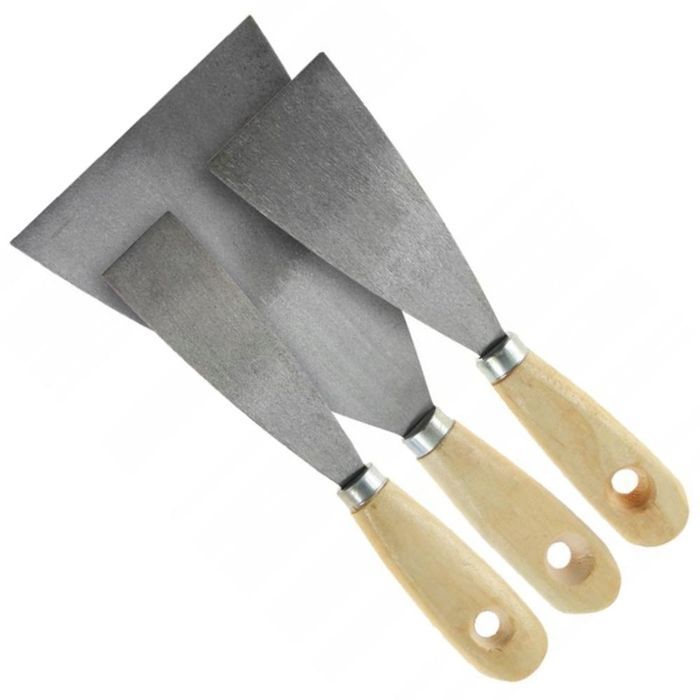 Szpachelka Malarska do Gładzi Silikonu Tapet Kleju Gipsu Fug 3szt