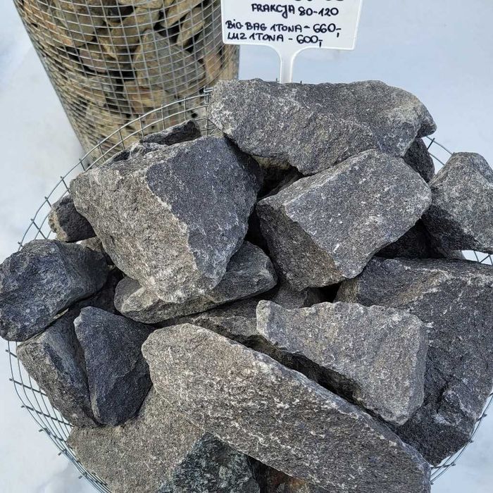 Czarny granit gabion 80-120 Czarny Szwed Kamień gabionowy do ogrodzeń ogrodowy akwarystyka
