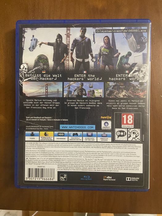 Jogo Watch Dogs 2 PS4