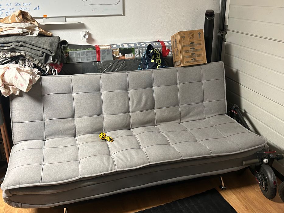 Sofá cama cor cinza Wilian conforama