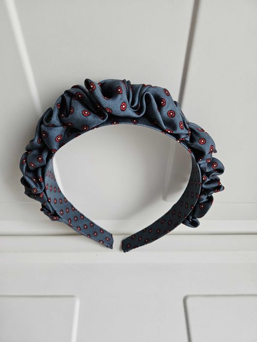 Jedwabna opaska do włosów handmade