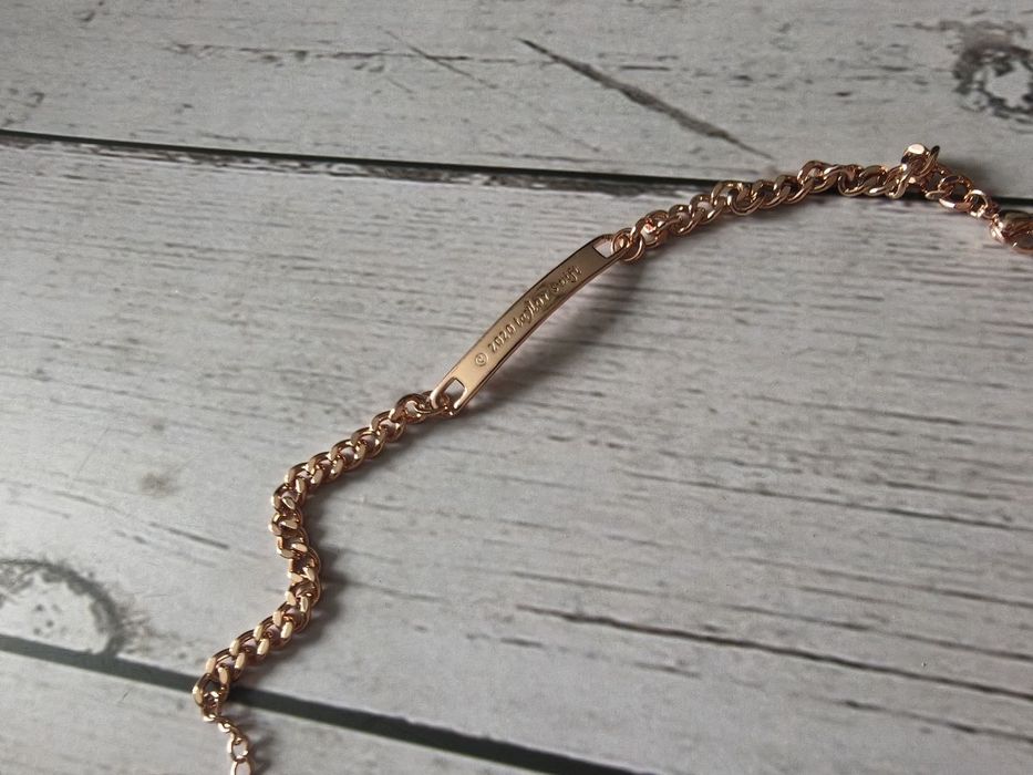 Taylor Swift bransoletka rose gold grawer stal regulowana