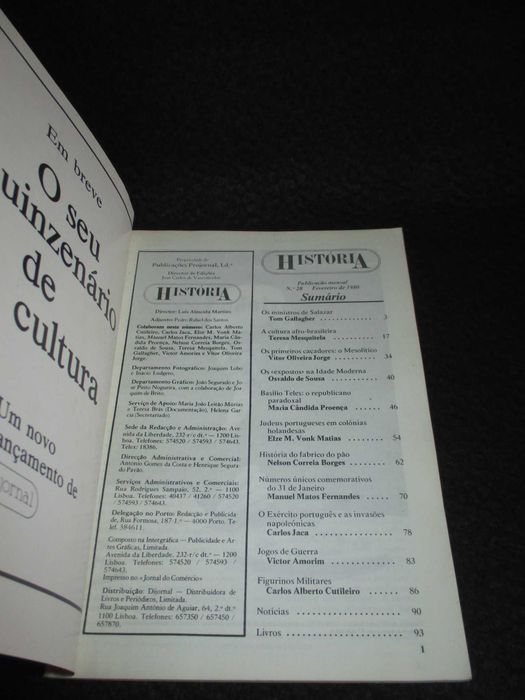 Revista História Nº 28 Fevereiro de 1981 Os Ministros de Salazar