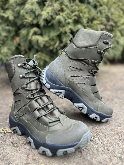 Берці зимові / натуральна шкіра / Берцы зимние кожаные с мехом 40-47