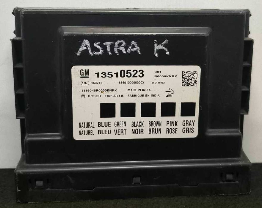 Módulo Electrónico OPEL ASTRA K (B16) ano 2015
