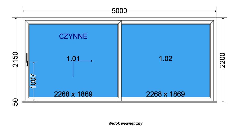 Drzwi przesuwne HST 5000x2200mm napęd elektryczny! dolnośląskie, cała Polska + Europa!