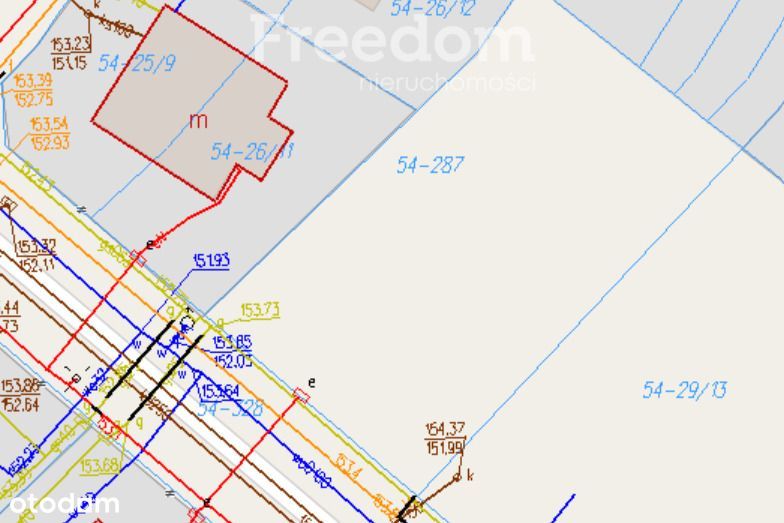 Działka budowlana 535 m² przy ul. Wojewódzkiego - Więcej