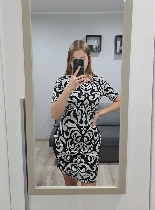 Wzorzysta sukienka BonPrix 36 38