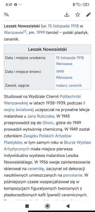 Talerz pikasiak  - Wałbrzych - Leszek Nowosielski