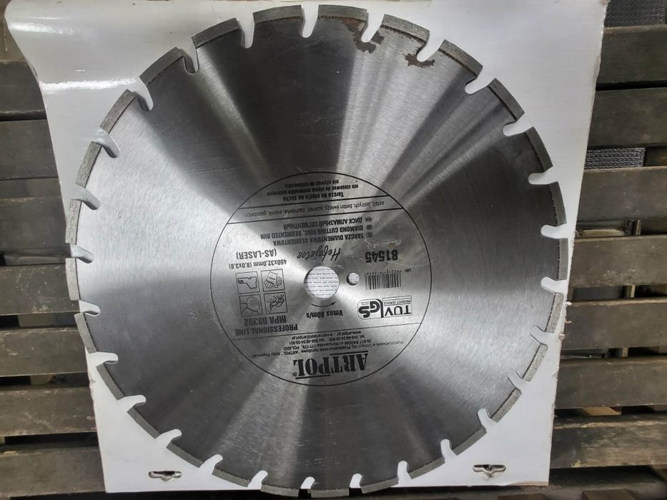 Tarcza diamentowa fi 450 mm do betonu, asfaltu