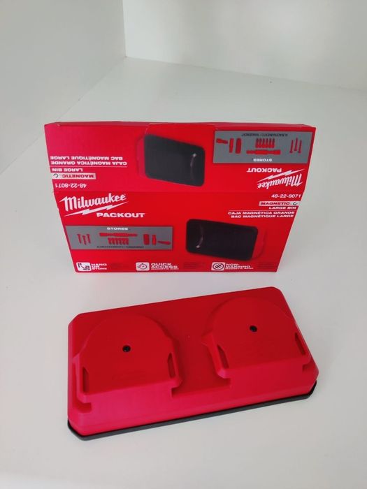 Великий магнітний Контейнер-Тарілка Milwaukee PACKOUT 48-22-8071. Тримач для біт та шурупів.
