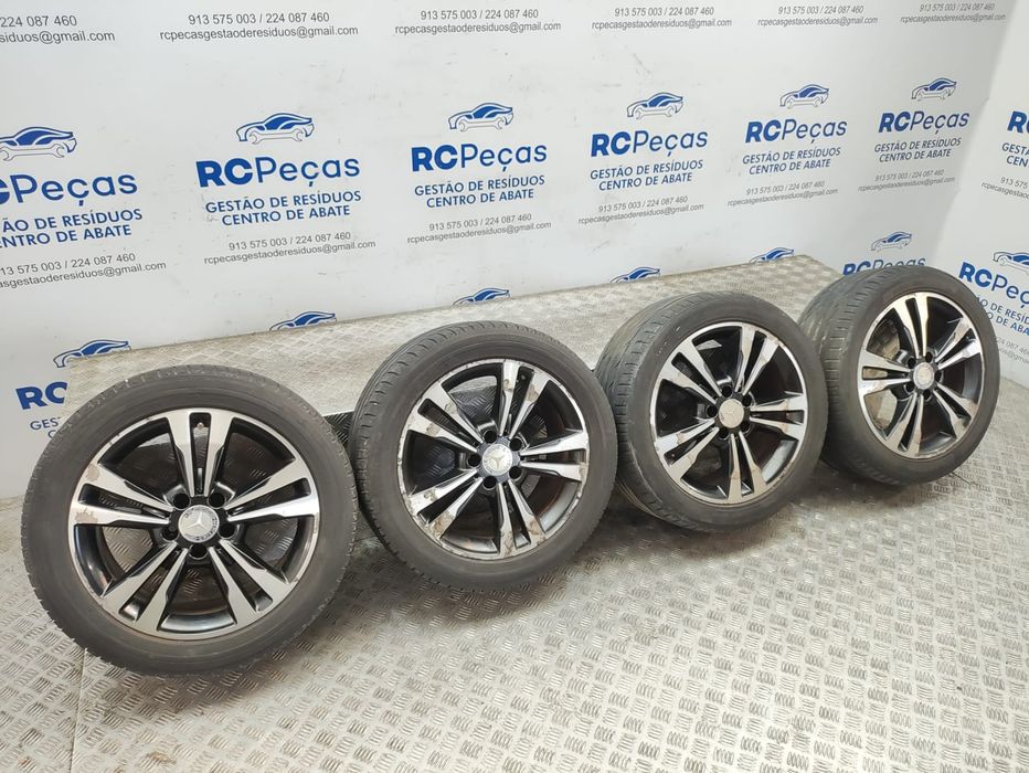 Conjunto de Jantes 17 Twin-Spoke Mercedes Benz Classe E W212 8J ET48 5x112 2009 a 2016