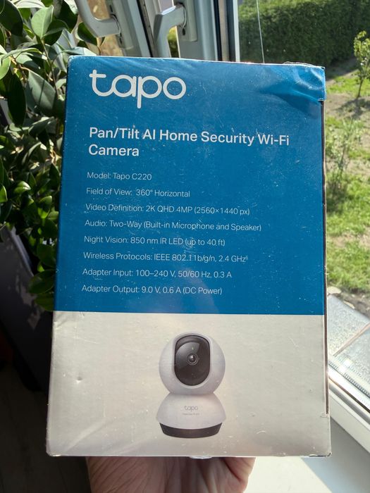 Kamera TP-LINK Tapo C220 Wewnętrzna, Wi-Fi, Kamera obrotowa biała