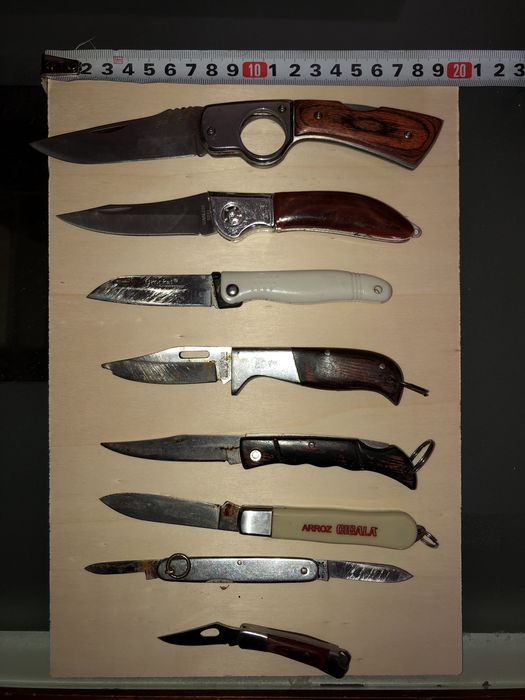 8 canivetes usados