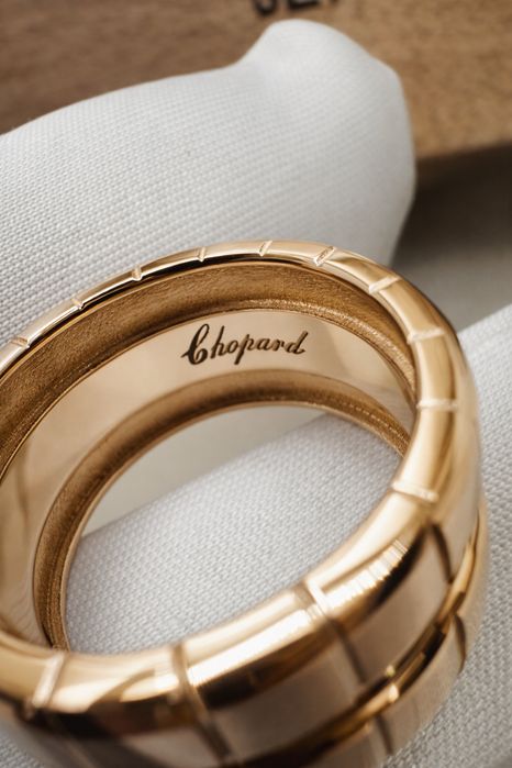 Золотое колечко chopard 585