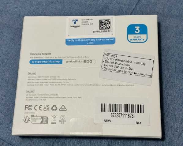 INIU Power Bank 3A Portable Battery – Brand New in Sealed Box!64738674532737122