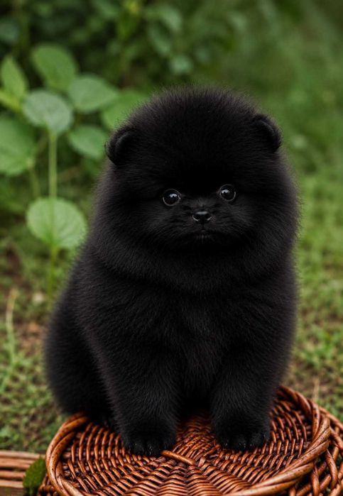 Spitz Alemão Anão e/ou Lulu da Pomerânia  FEMEA BLACK   com  LOP e AFIXO
