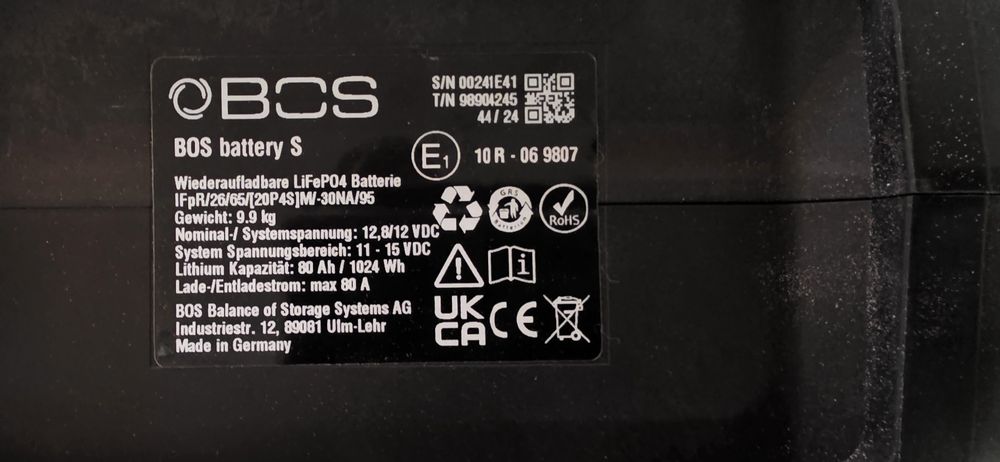 2 sztuki akumulator Hymer Bos Batter S