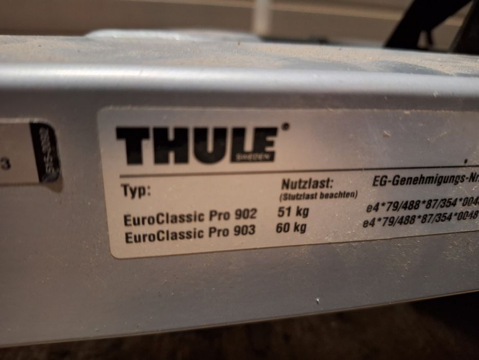 Bagażnik na hak Thule Euro Classic Pro 903 na 3rowery