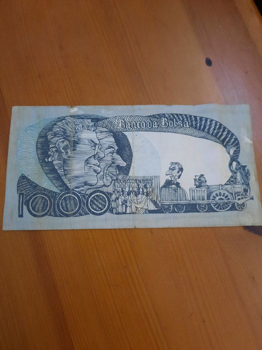 Nota Banco da Bolsa 1000 escudos 1980