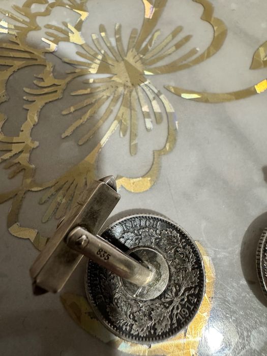 Запонки з монет веймарської республіки 1914-1916р