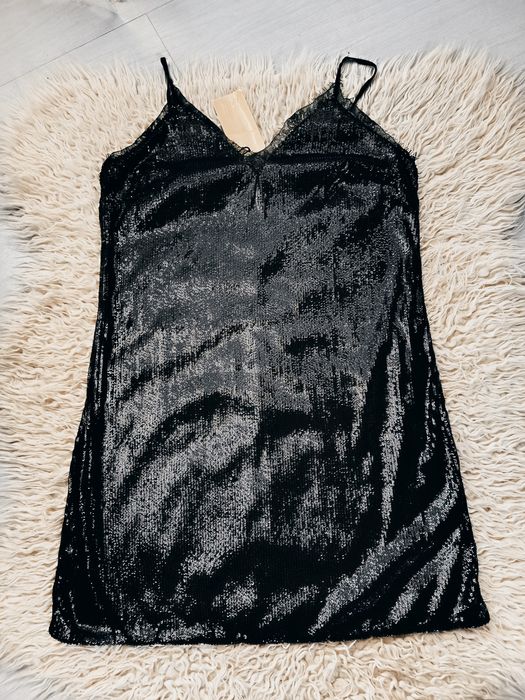 Mała czarna h&m 38 cekiny