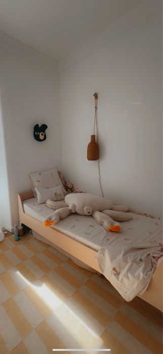 Cama 90x200 em madeira maciça AMPM