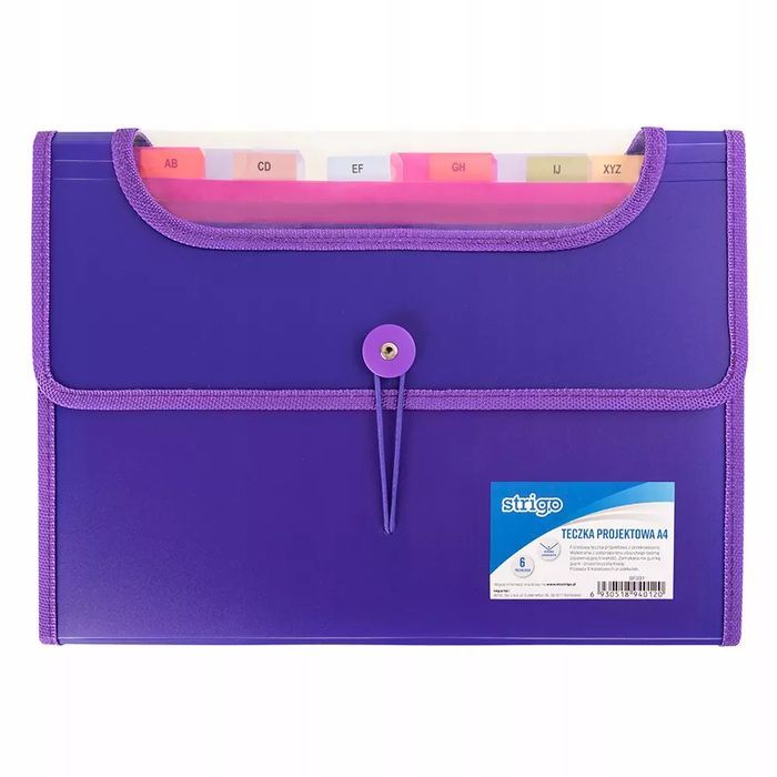 Teczka Z Przegródkami A4 Strigo. Nowy Produkt