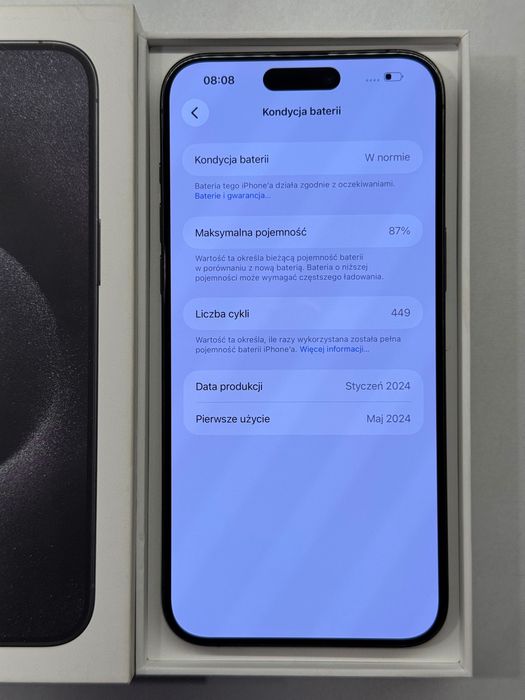 iPhone 15 Pro Max 512GB 87%