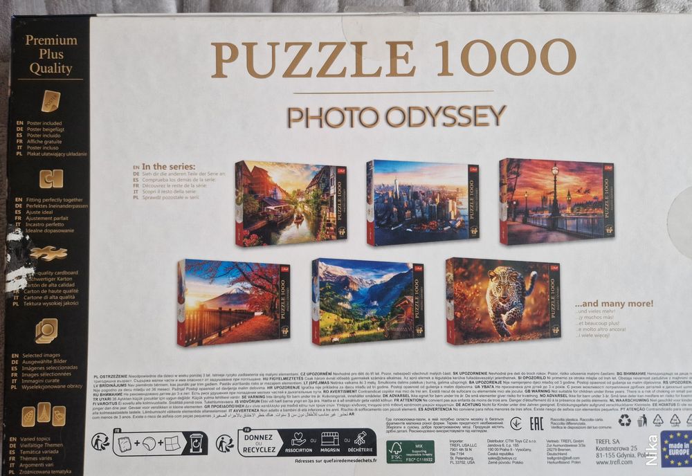 Puzzle 1000 elementów