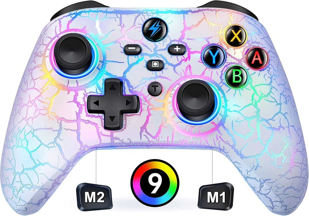 Pad bezprzewodowy kontroler z RGB do Nintendo Switch, PC