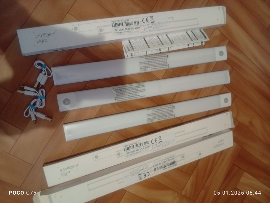 LED Светильники аккумуляторные с датчиком движения крепление на магнит