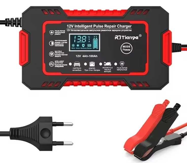 Зарядний пристрій/Зарядное устройство 12V/24V- 6A/10А/15А тестер