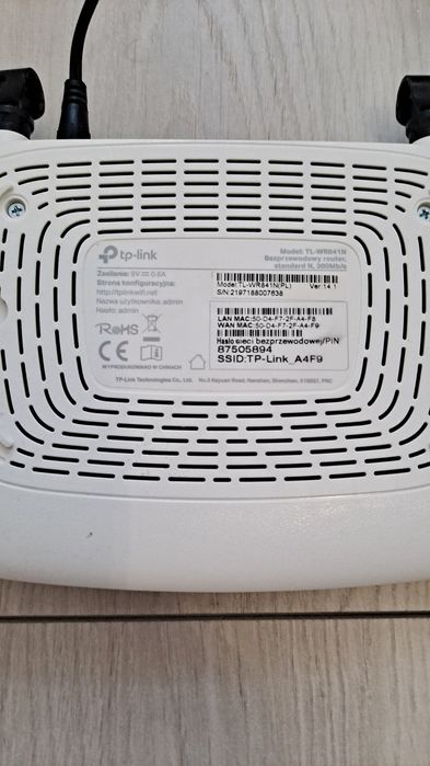 Router TP Link TL - WR 841N