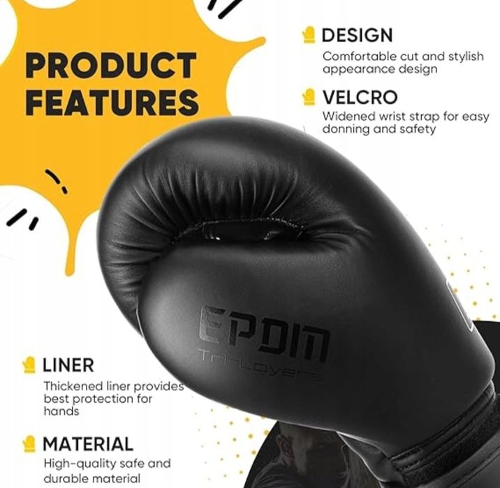 FIVING Rękawice bokserskie dla mężczyzn i kobiet kickboxingu MMA itp.