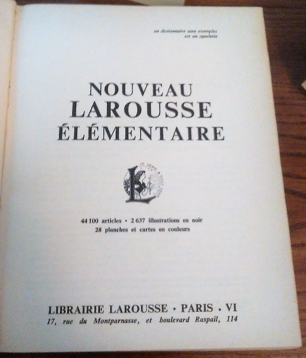 Enciclopédia Geral Larousse Francesa