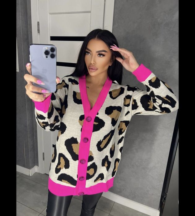 Кардиган на пуговичках, кардиган лео