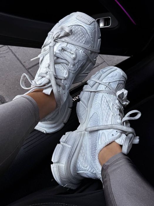 Balenciaga 3XL White трендові жіночі кросівки баленсіага білі