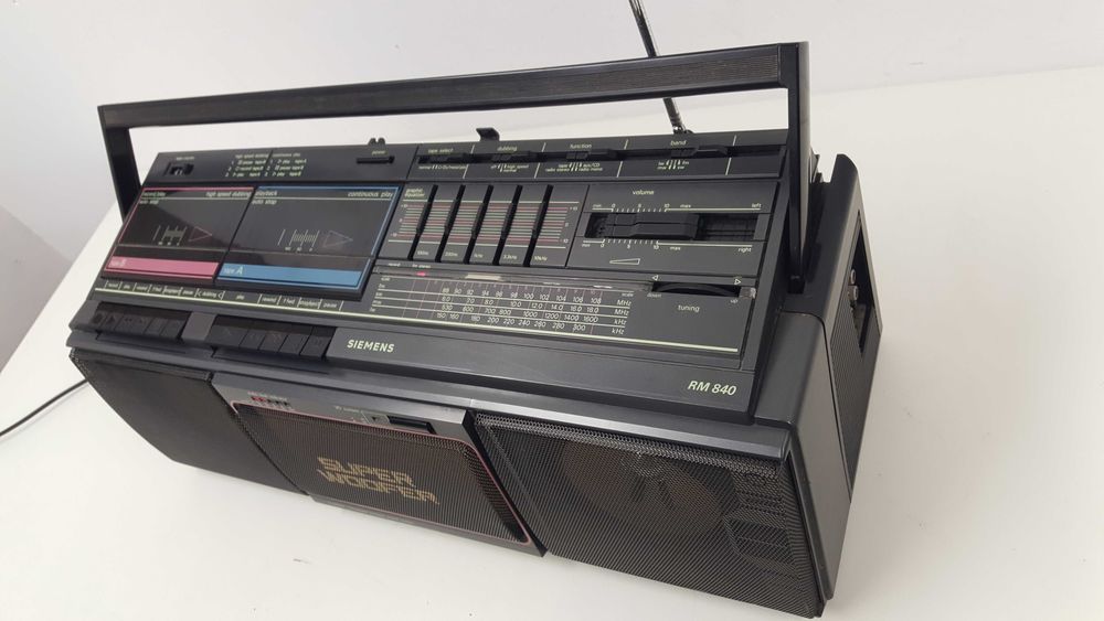 Radiomagnetofon Boombox SIEMENS RM 840  Stereo vintage retro