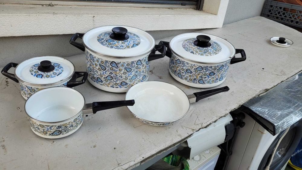 5 Tachos Panelas Esmaltados64751024776322121