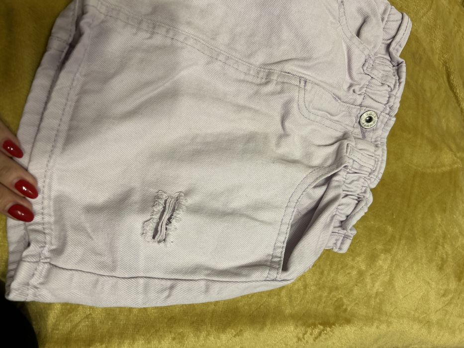 Liliowa spódniczka jeans roz.122