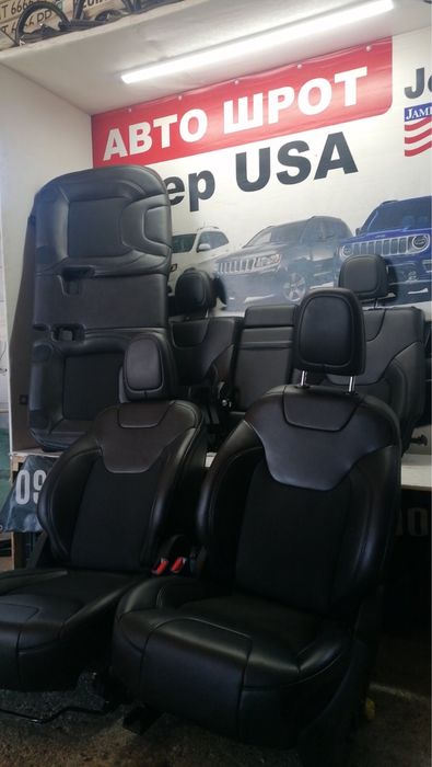 Салон сидіння сідушки Jeep Compass 2017-2024 з підігрівом комбіновані