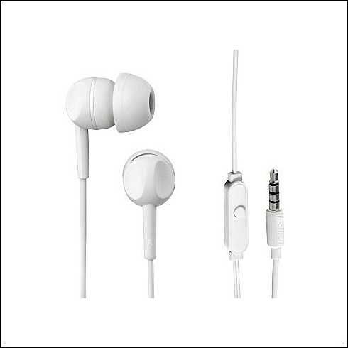 Zestaw słuchawkowy z mikrofonem - Thomson EAR3015P Red Blue - 2 sztuki