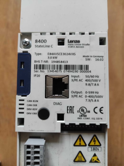 Частотні перетворювачі Lenze StartLine/Topline 8400