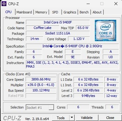 Zestaw i5-9400F + MSI H310M PRO-M2 PLUS | CPU + płyta