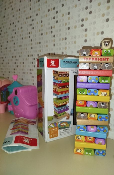 Дженга Top Bright  Шнурівка Cubika Пірамідка  Кубики дерево Playtive